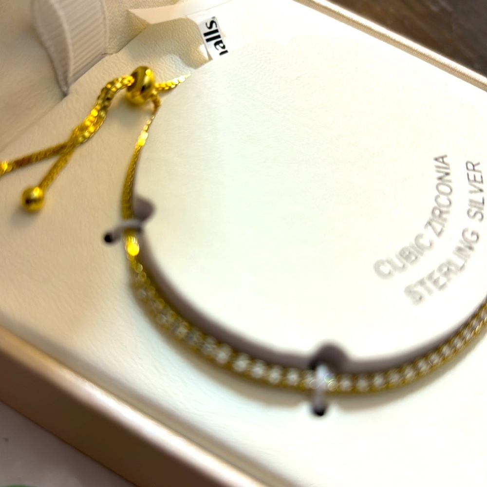 Racheal Zoe! Cubic zirconiaonia! Sterling silvery bracelet - Picture 8 of 9